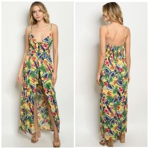 NWOT PROMESA Hawaiian print walk through dress